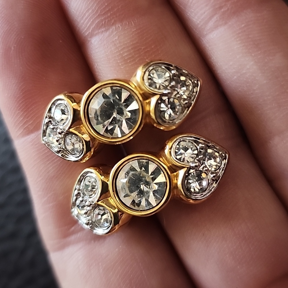 Swarovski clip on earrings